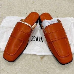 Zara Burnt Orange Mules
